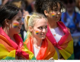 People at Vienna Pride on Wiener Ringstrasse