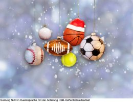 Weihnachtliche Sportornamente